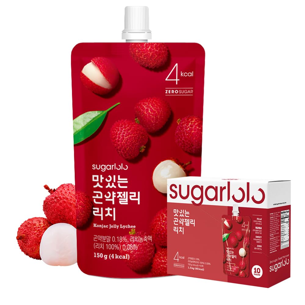 Intake Sugarlolo Lychee Konjac Jelly Sugar Free Snack — Low
